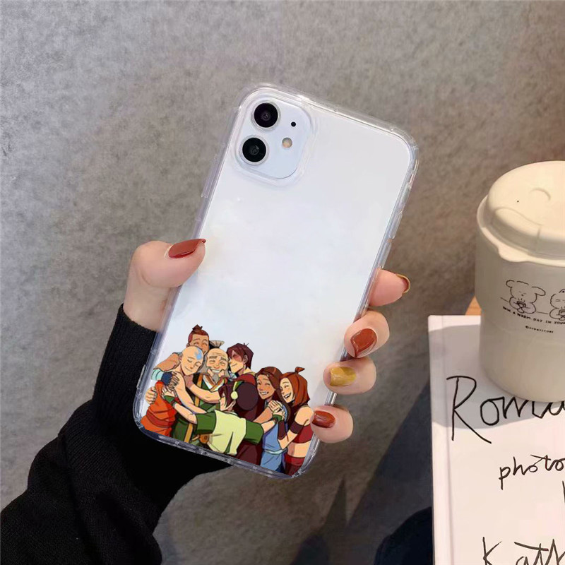 Avatar the Last Airbender Clear Phone Case For iPhone 12 11 Pro MaxX XS XR SE20 7 8 Plus Japan Anime Soft Silicone Cover Fundas