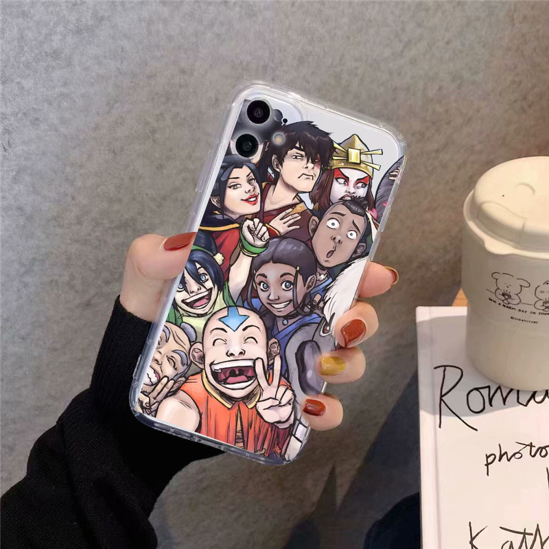Avatar the Last Airbender Clear Phone Case For iPhone 12 11 Pro MaxX XS XR SE20 7 8 Plus Japan Anime Soft Silicone Cover Fundas