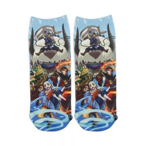 Anime Avatar The Last Airbender Sock Short Socks Cosplay Prop Cartoons Anime Aang Katara Cotton Appa 4 - Avatar The Last Airbender Merch