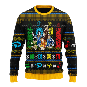Avatar The Last Airbender Ugly Christmas Sweater Holiday Gift