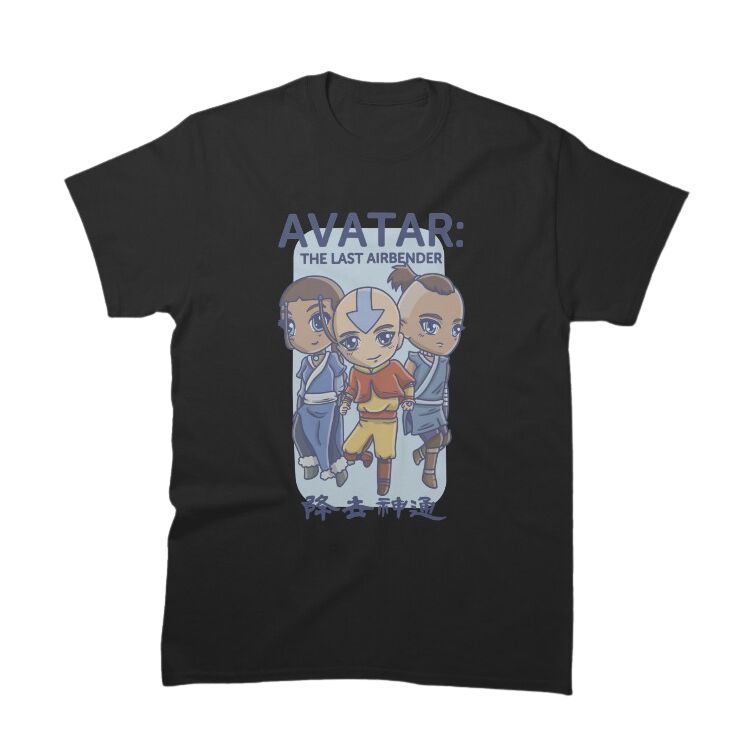 Avatar: The Last Airbender Cute Chibi Distressed Group Shot TTPM1202 T-Shirt
